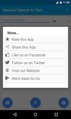 Material Speech to Text android App screenshot 0